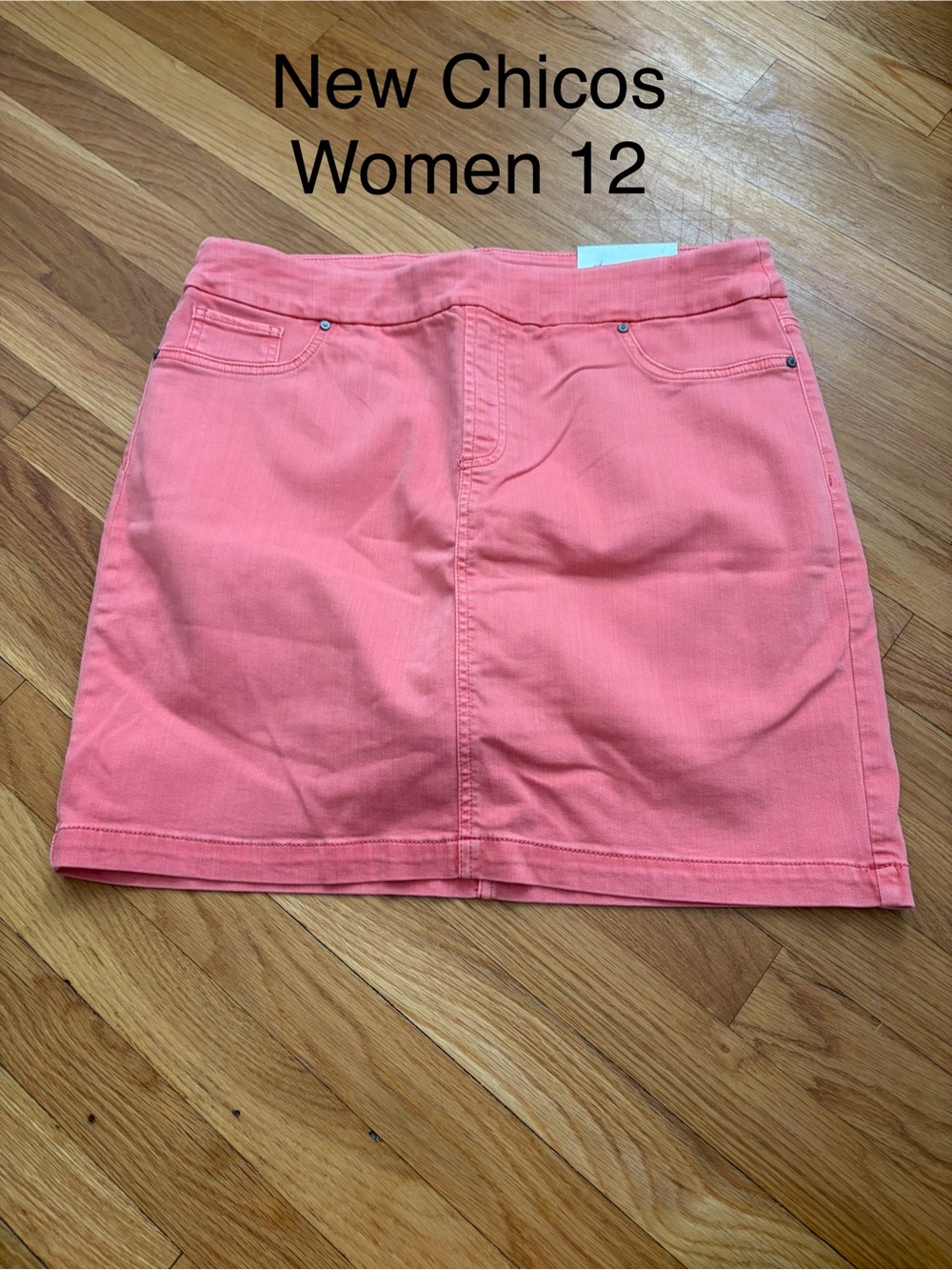 Chico's Coral Pink Cotton Skort